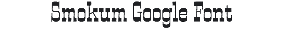 Smokum kid-friendly cowboy Google Font