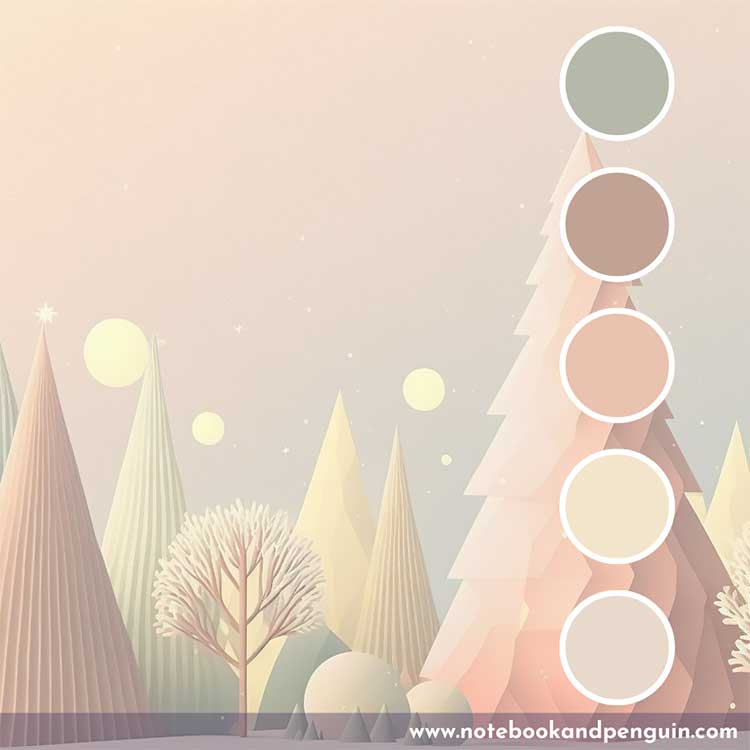 Pastel gray and orange palette