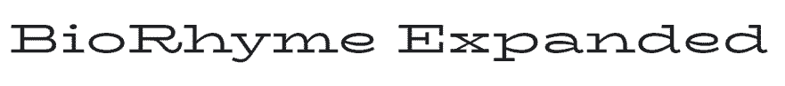 BioRhyme Expanded Google Font Example