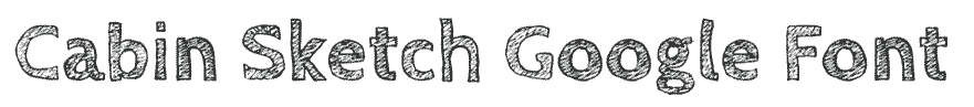 Cabin Sketch Google Font for Teachers
