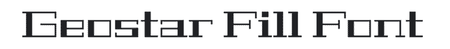 Geostar Fill Google Font Example