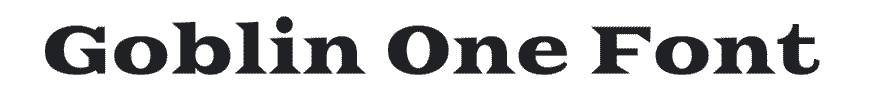 Goblin Google Font Example