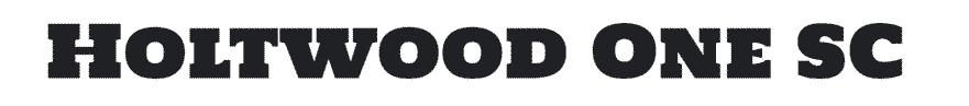 Holtwood One SC Google Font Example