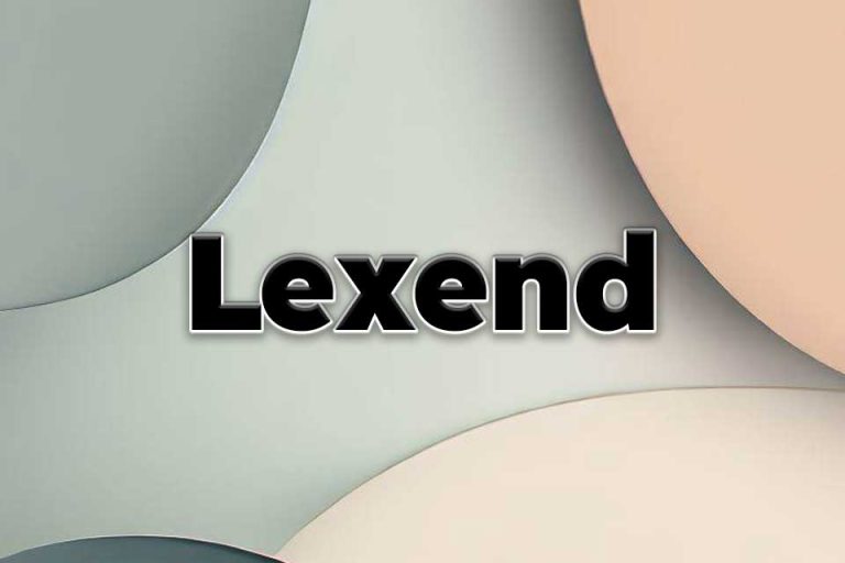 Lexend Font Pairing Header