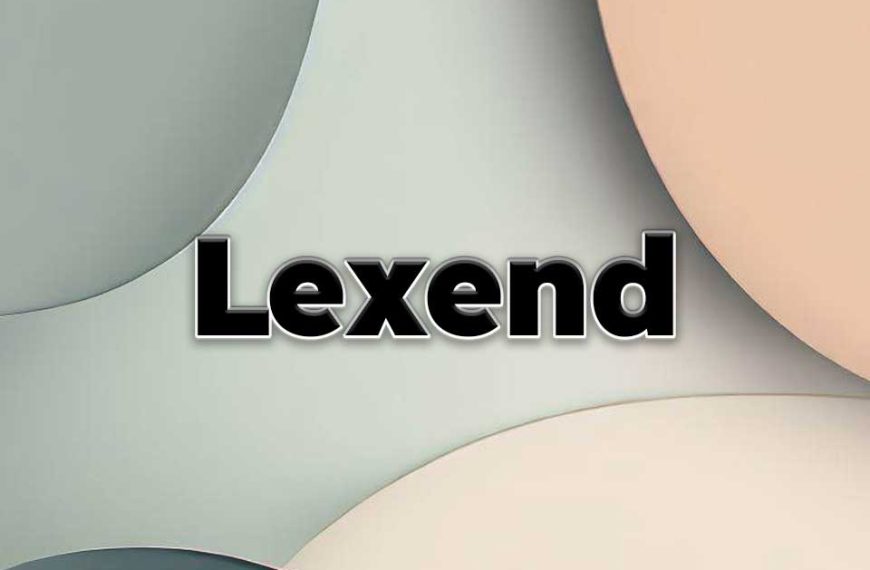 Lexend Font Pairing Header