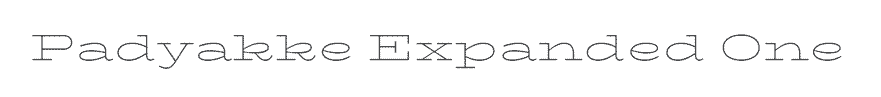 Padyakke Expanded One Google Font Example