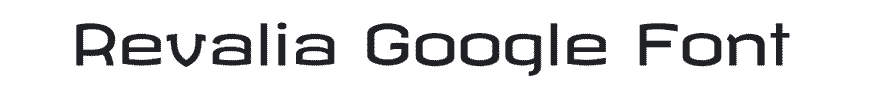 Revalia Google Font Example