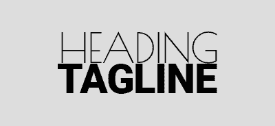 Thin headline font combined with chunky and bold tagline font
