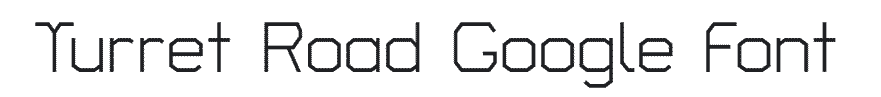 Turret Road Google Font Example