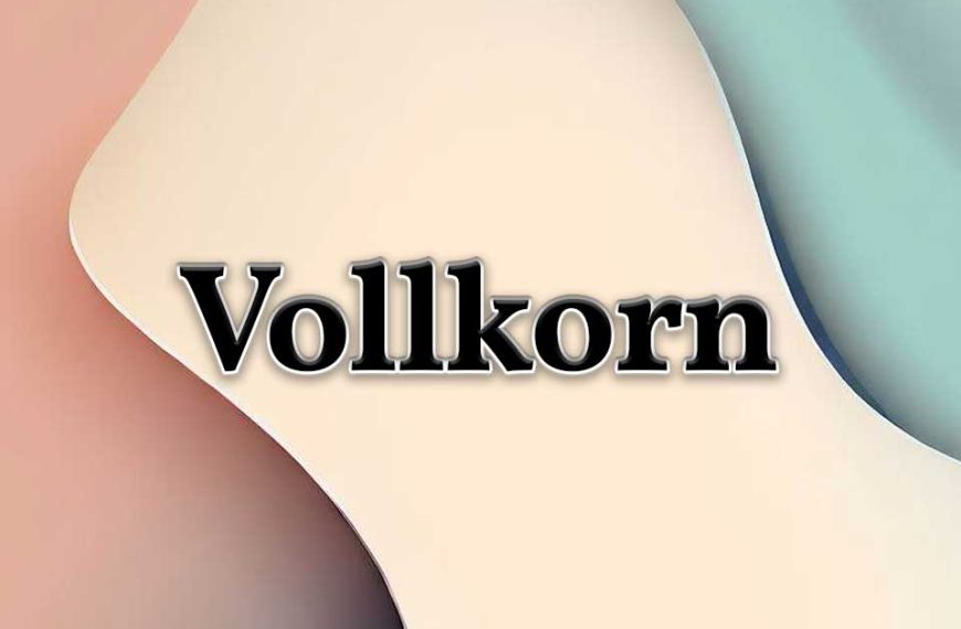 Vollkorn Font Pairing Header