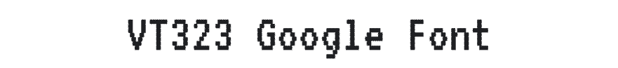 VT323 Google Font Example