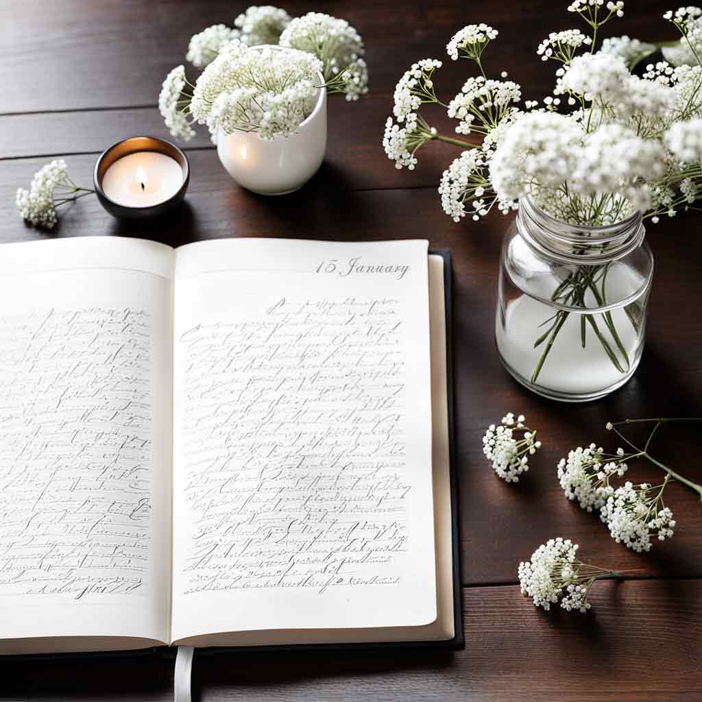A journal with free journal prompts to stop writers block