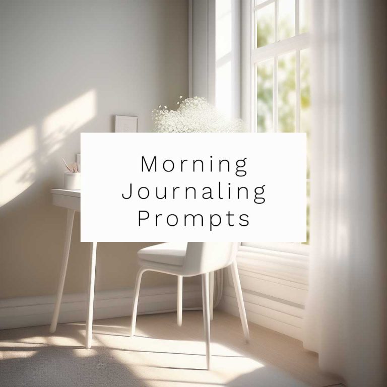 A minimilist desk where you can use morning journal prompts