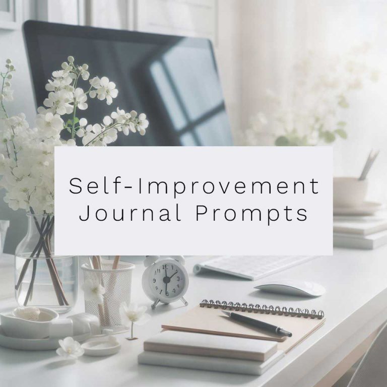 Journaling prompts for self-improvement and success