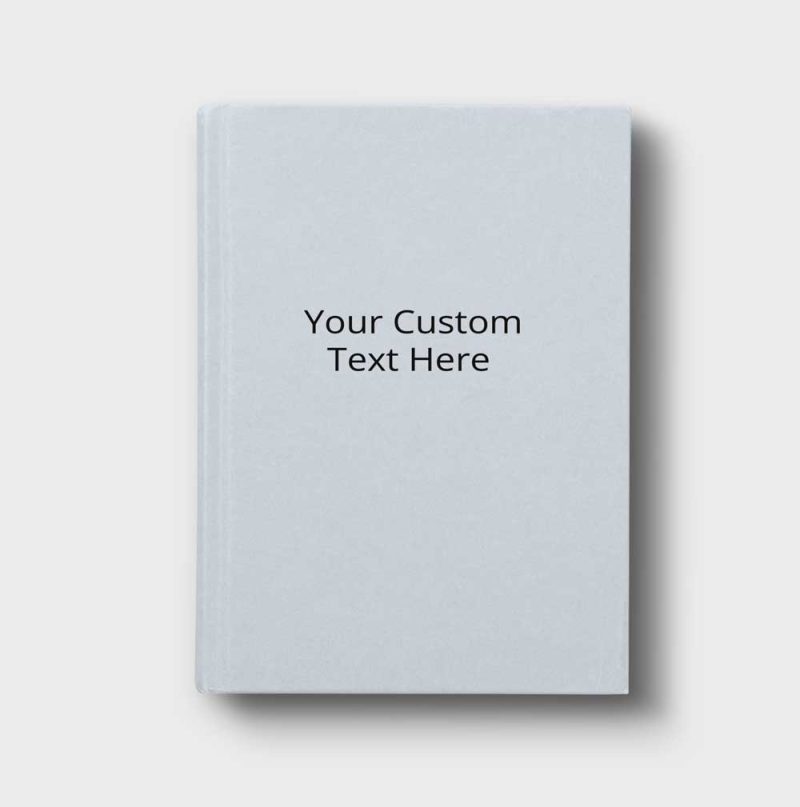 Custom Blue Journal - Text Placement