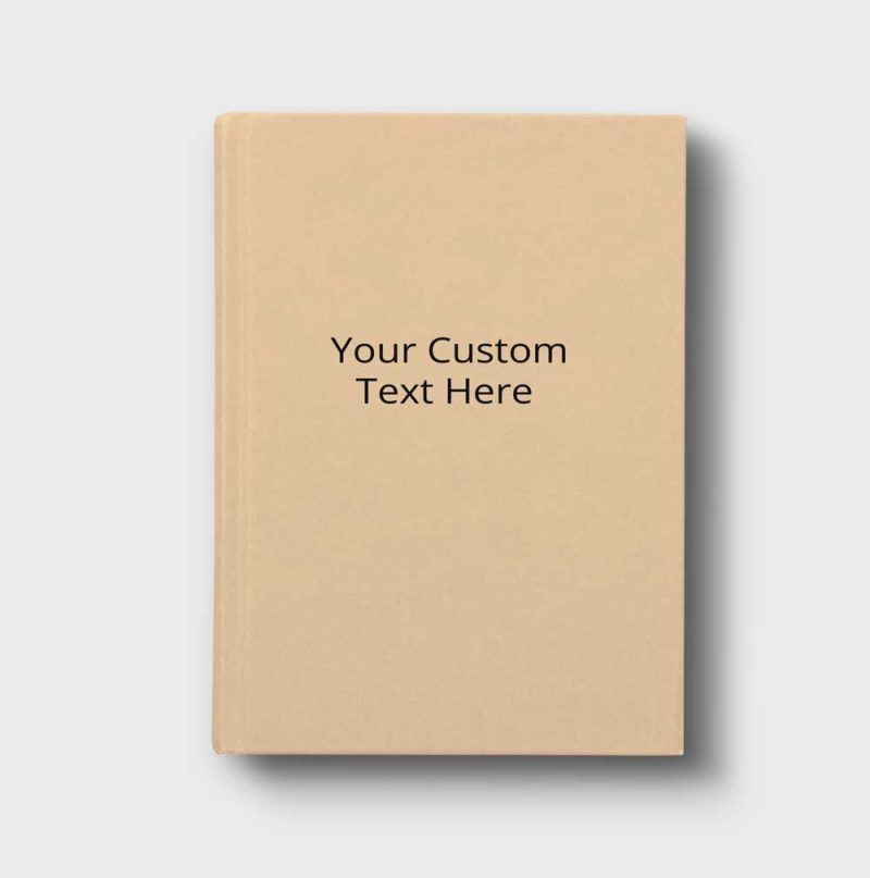 Light Orange Journal Custom Text Example