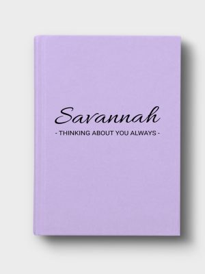 Periwinkle Pink Journal With Personalized Cover