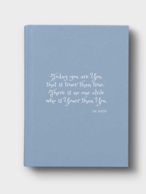A5 Blue Journal With Customized Notebook Cover