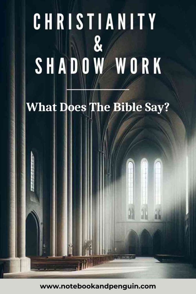 What does the bible say about shadow work Pinterest pin