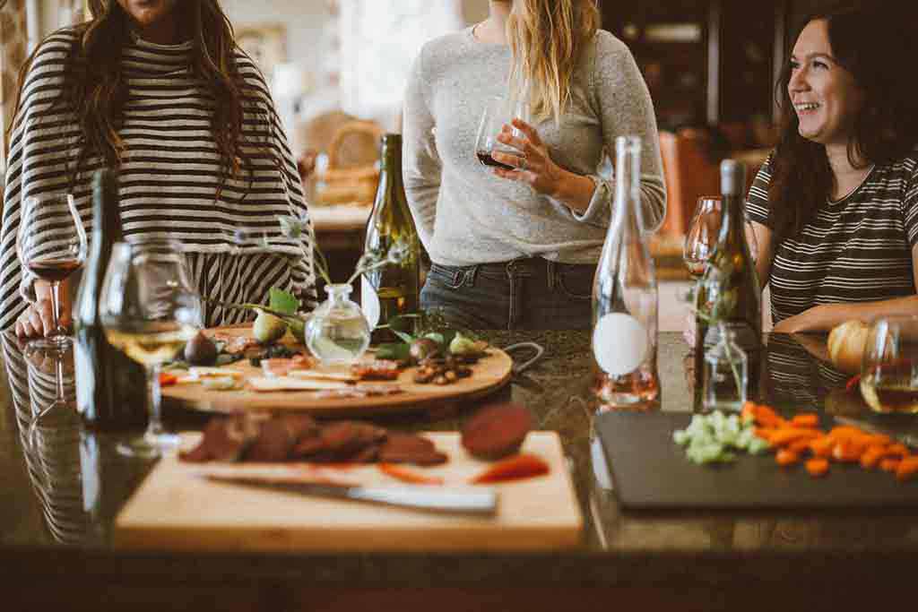 Guests at a vision board party