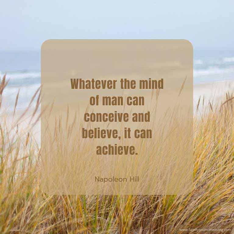 An example of a quote to use on a visualization board
