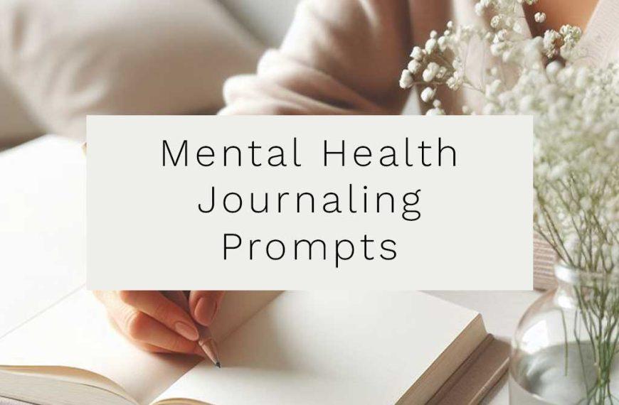 Mental Health Journal Prompts Header