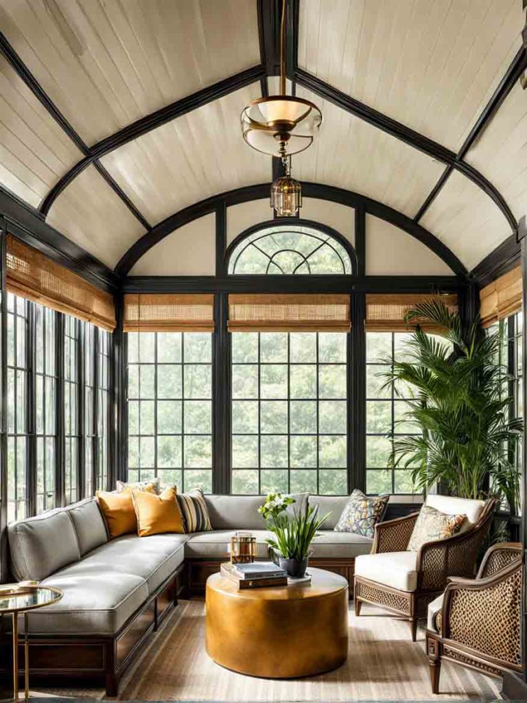 Art deco sunroom design idea