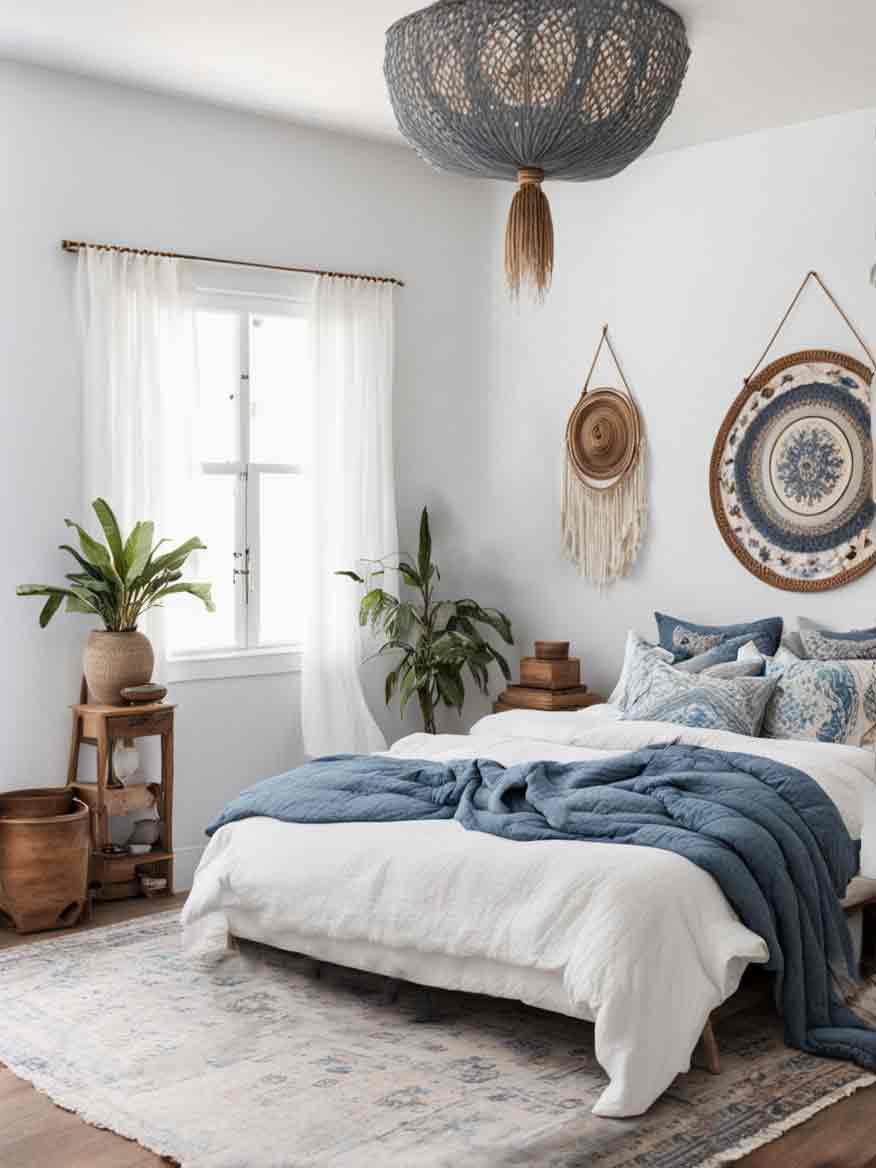 Curated visual reference: Fresh Look at 25 Cozy Boho Bedroom Ideas For Free Spirited Decor Design