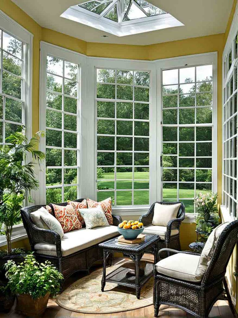 French country sunroom design idea