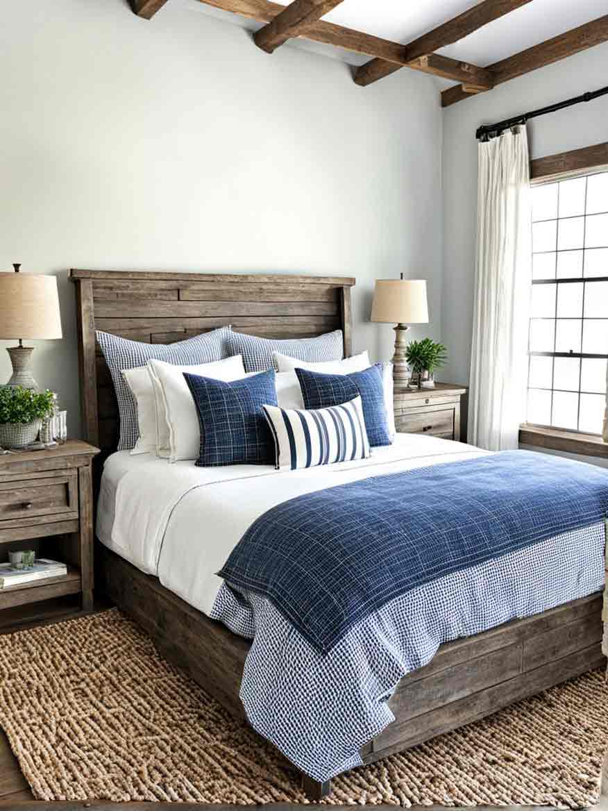 15+ Cozy Farmhouse Bedroom Ideas & Inspiration (With Pics)
