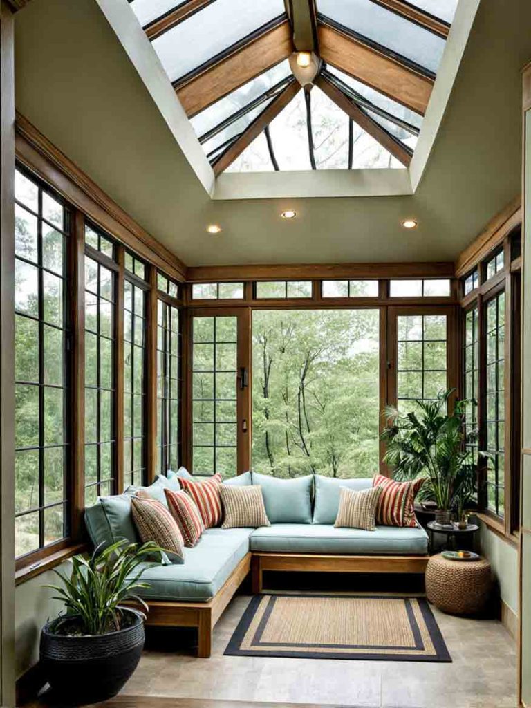 Zen style sunroom