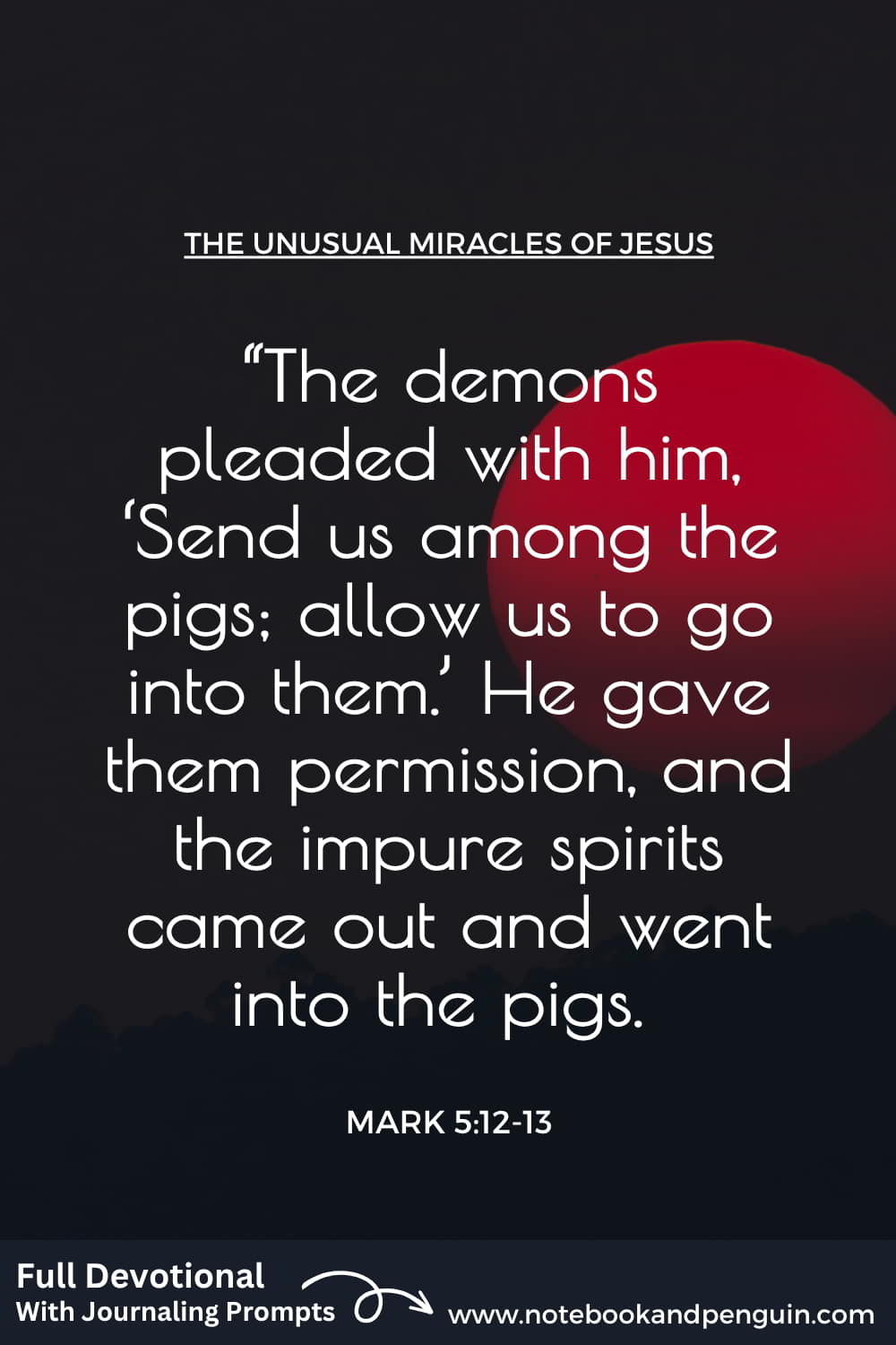 Why Did Jesus Send Demons Into Pigs? (Mark 5:12-13)