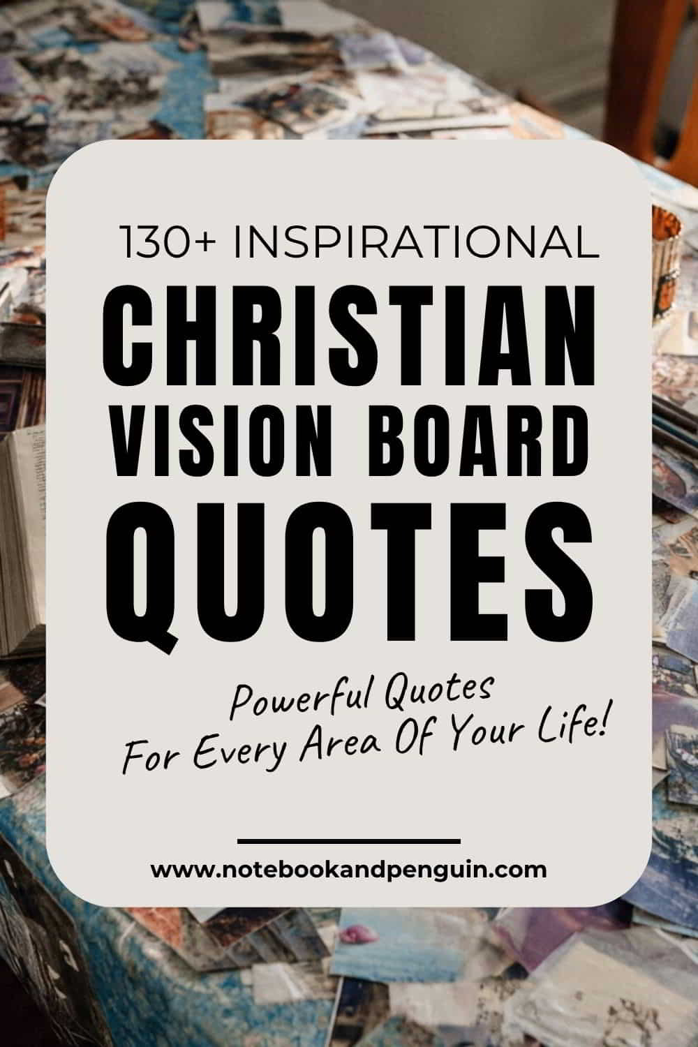 Vision board sayings and quotes for Christians