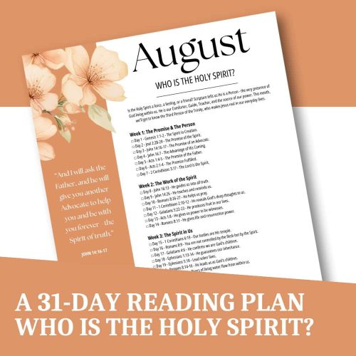 August Bible Reading Plan 2026: Who Is The Holy Spirit?
