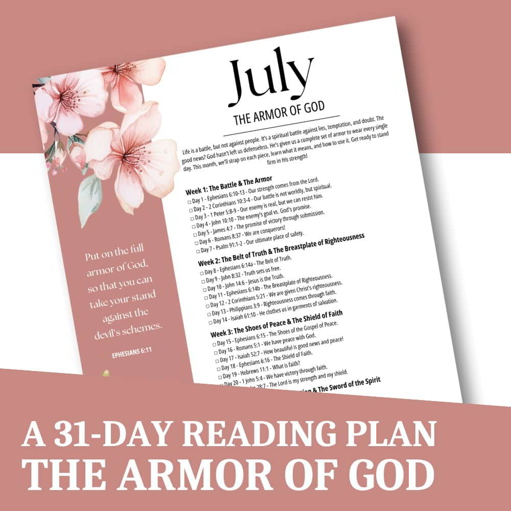 The Armor of God Reading Plan With Free Printable PDF