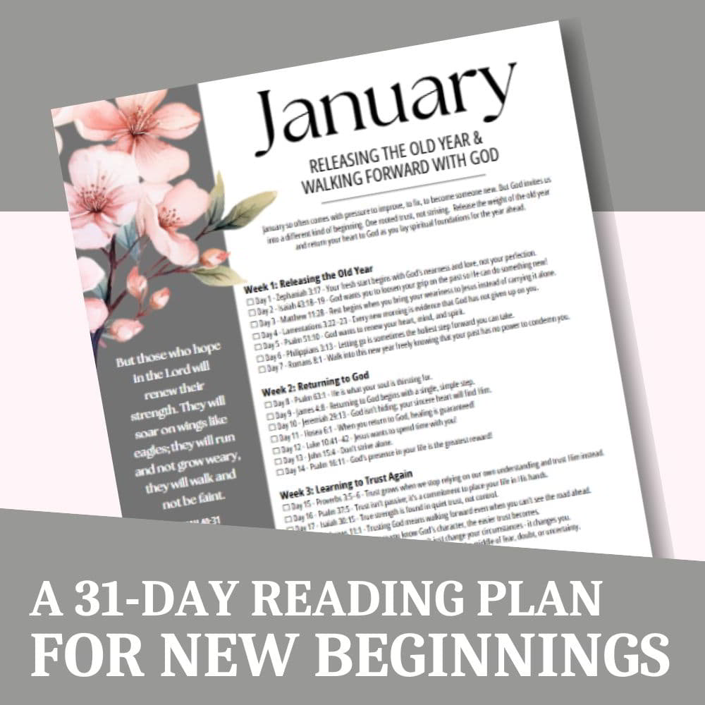 30-Day Bible reading plan for January Free PDF download
