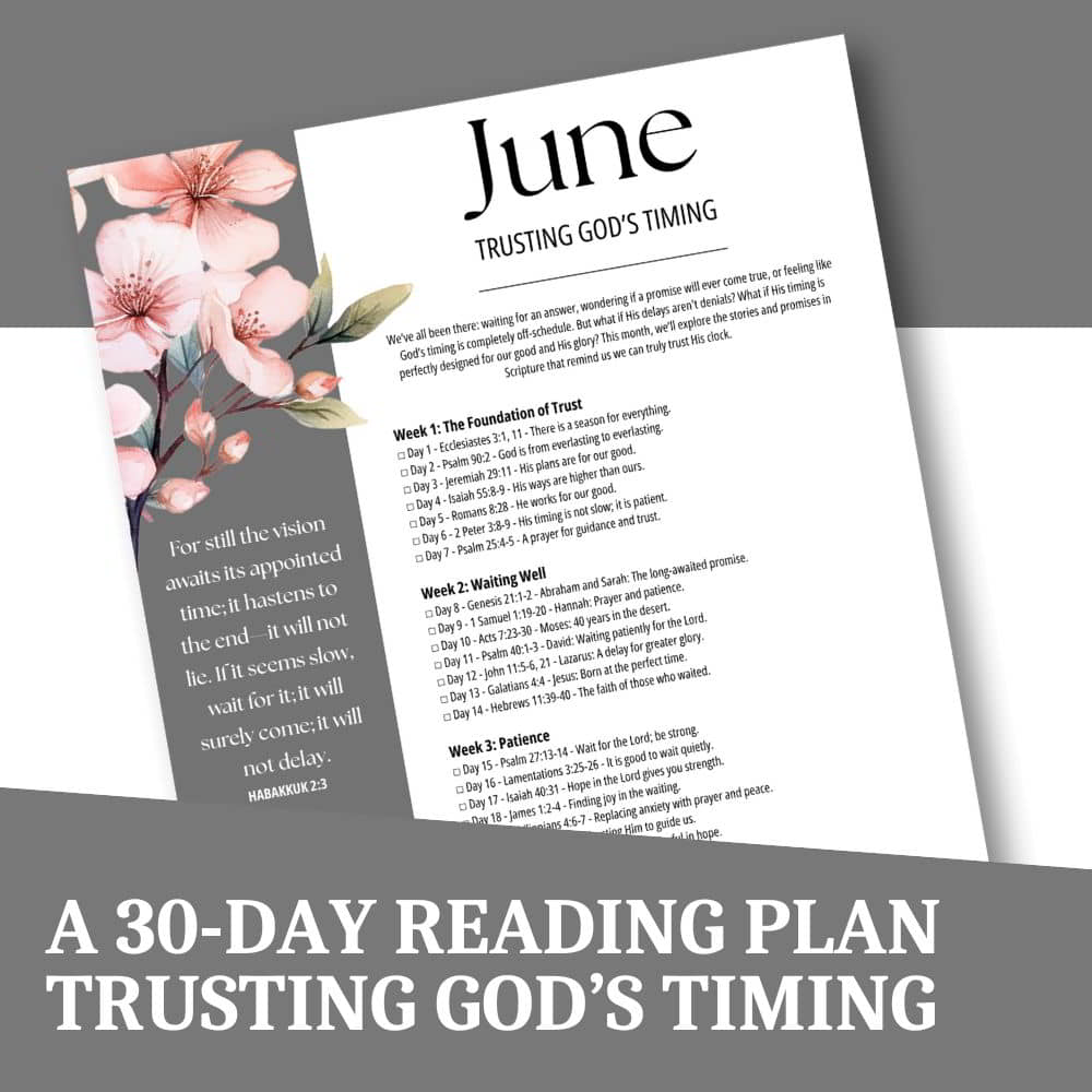 30-Day Bible Reading Plan for June - Waiting on God