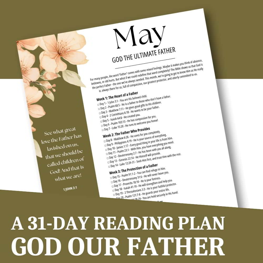 31-Day May Bible Reading Plan Printable PDF Download 