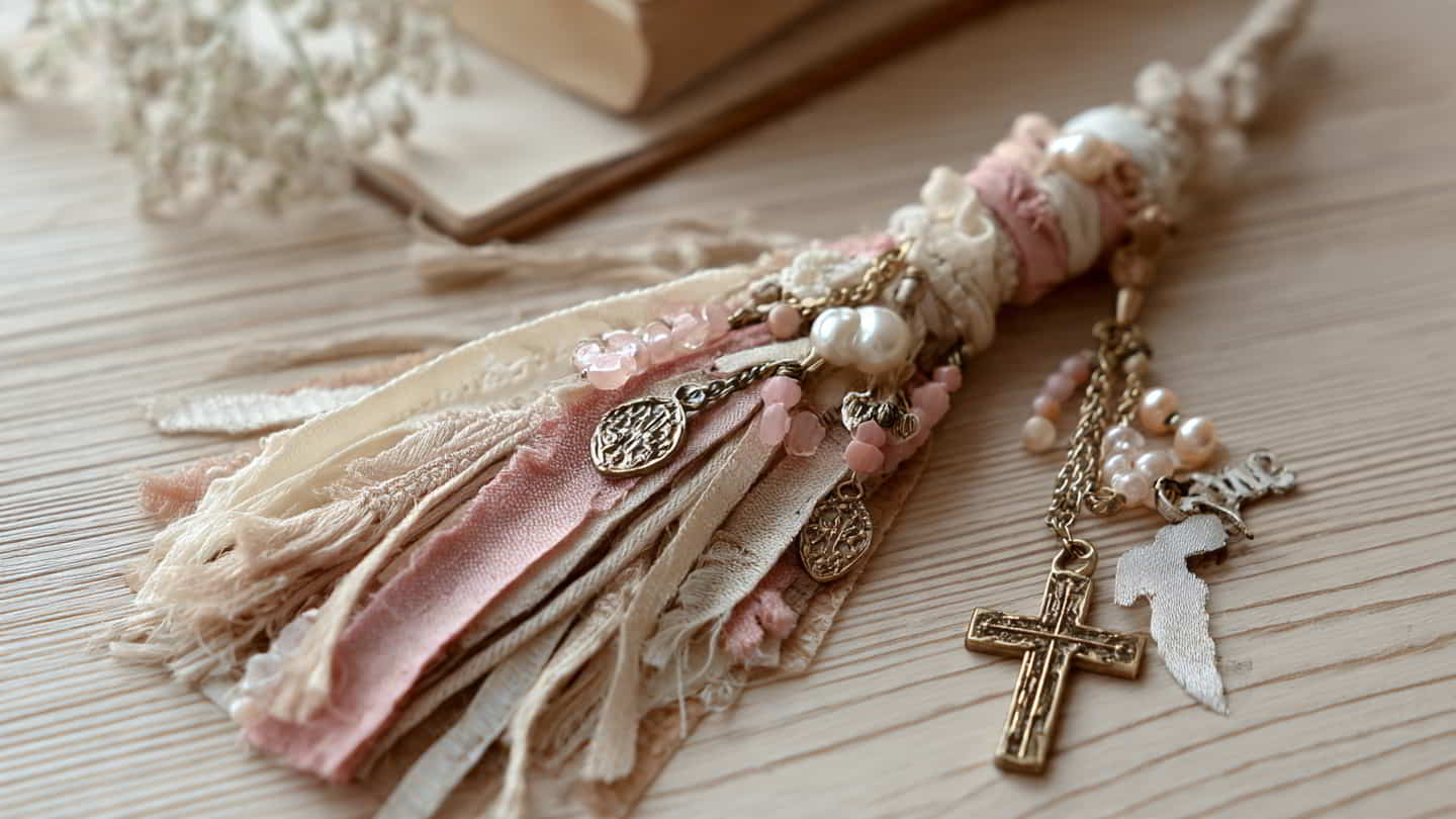 Bible tassel with charms