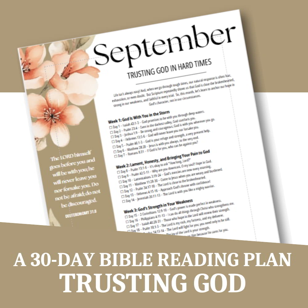 September Bible Reading Plan - Trusting God